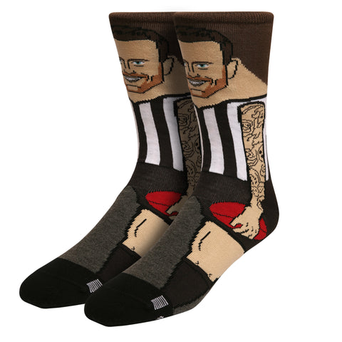Collingwood Magpies Jeremy Howe Nerd Player Socks