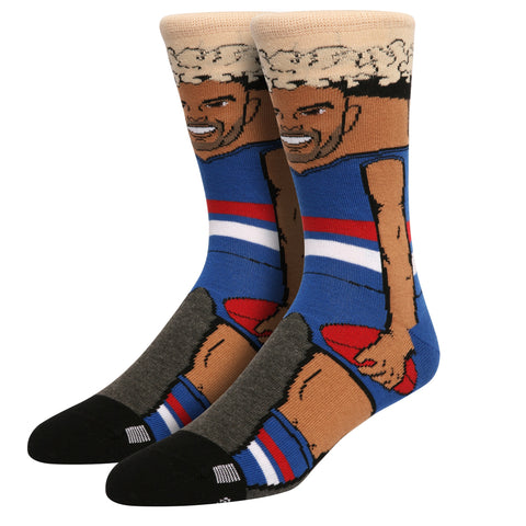 Western Bulldogs Jason Johannisen Nerd Player Socks