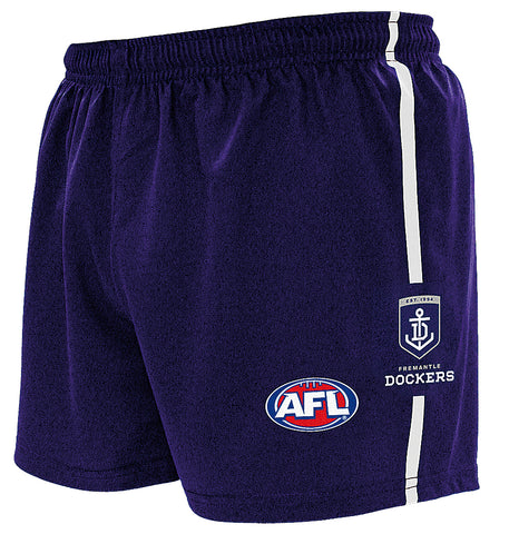 Fremantle Dockers Mens Replica Playing Baggy Footy Shorts