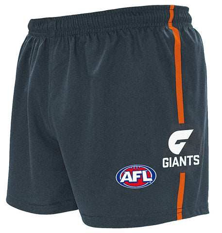 Greater Western Sydney GWS Giants Boys Youths Replica Playing Baggy Footy Shorts