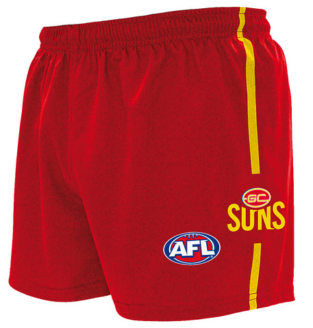 Gold Coast Suns Mens Replica Playing Baggy Footy Shorts