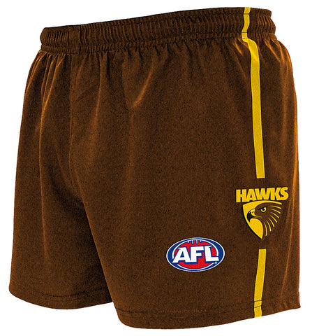 Hawthorn Hawks Mens Replica Playing Baggy Footy Shorts