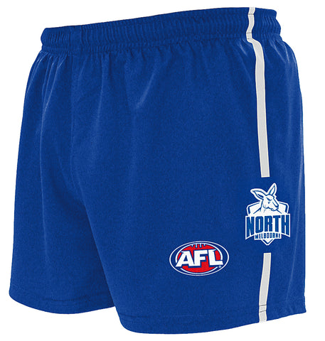 North Melbourne Kangaroos Mens Replica Playing Baggy Footy Shorts
