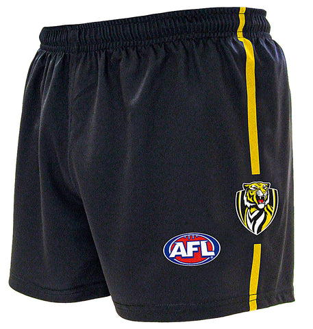Richmond Tigers Boys Youths Replica Playing Baggy Footy Shorts