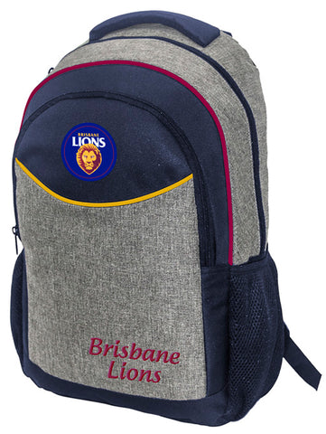 Brisbane Lions Stealth School Backpack Bag