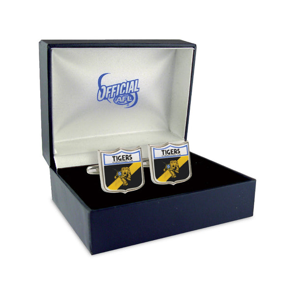 Richmond Tigers Heritage Retro Shield Mens Cufflinks - Spectator Sports Online