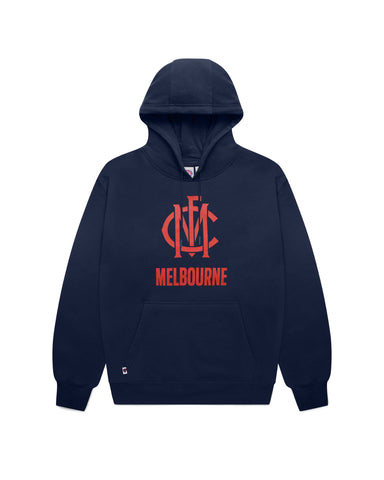 Melbourne Demons Mens Adults Team Crest OTH Hoody