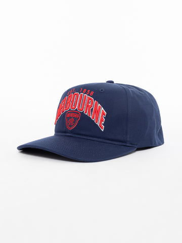 Melbourne Demons Mens Adults Arch Wordmark Cap