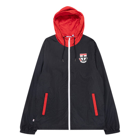 St Kilda Saints Mens Adults Team Windbreaker Zip Jacket