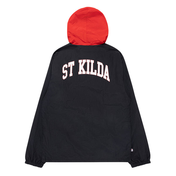 St Kilda Saints Mens Adults Team Windbreaker Zip Jacket