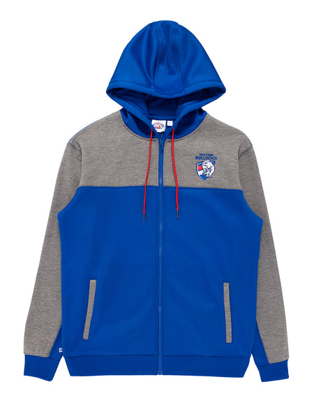 Western Bulldogs Mens Adults Team Performance FZ Hoody