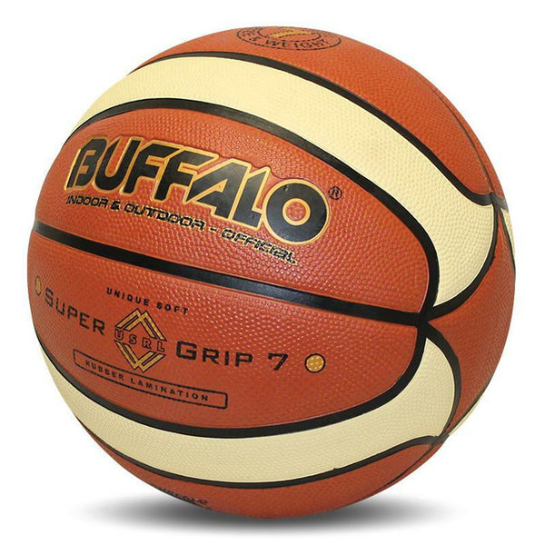 Buffalo Sports Cellular Rubber Super Grip Basketball Brown Cream size 6