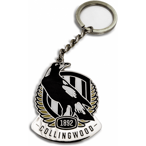 Collingwood Magpies Metallic Logo Keyring