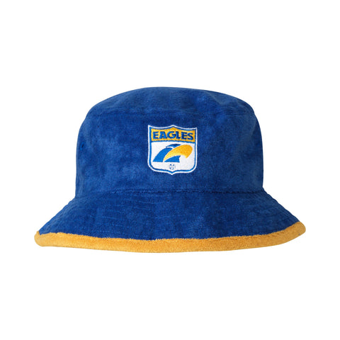 West Coast Eagles Mens Adults Terry Bucket Hat