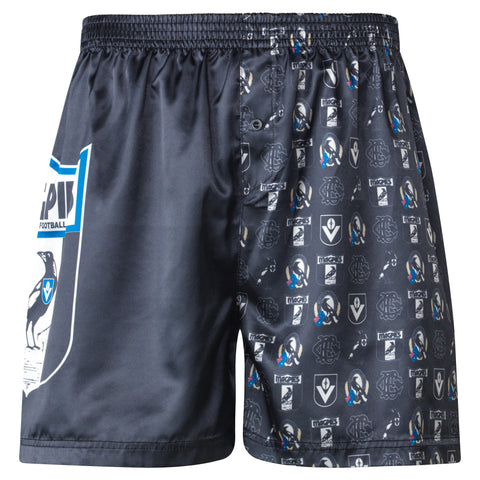 Collingwood Magpies Mens Satin Boxer Shorts