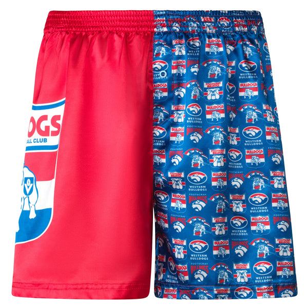 Western Bulldogs Mens Satin Boxer Shorts