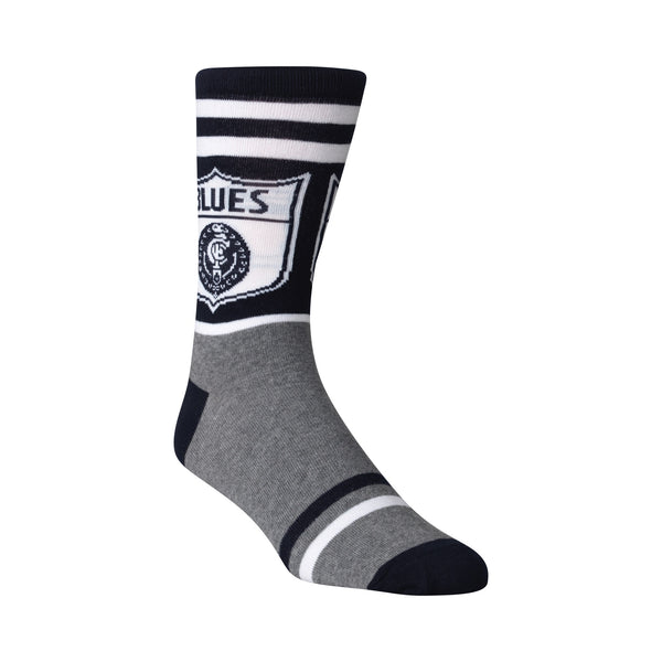 Carlton Blues Mens Adults Retro Satin Boxer Shorts and Socks Gift Pack