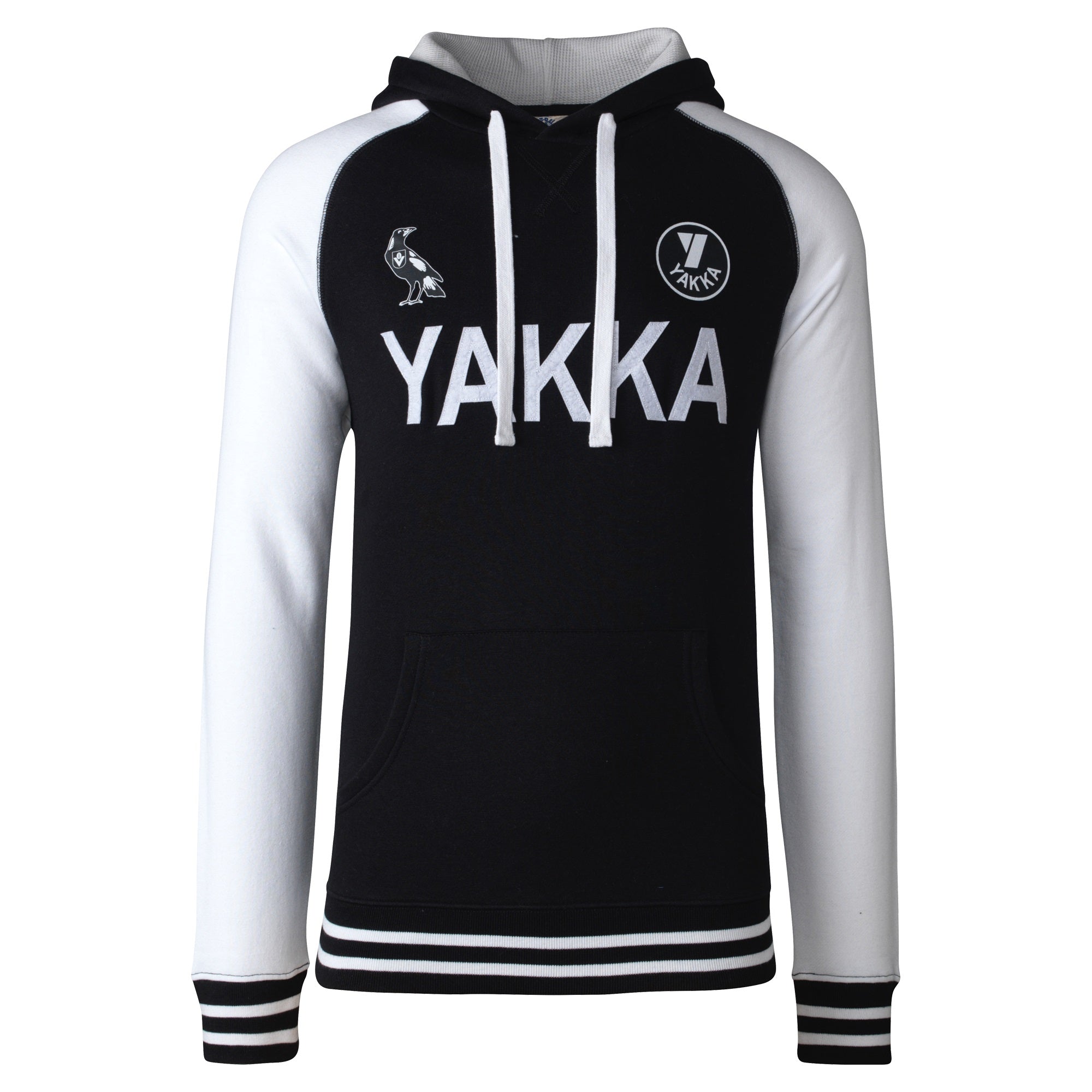 Collingwood Magpies Mens YAKKA Retro VFL Club Throwback Hoodie