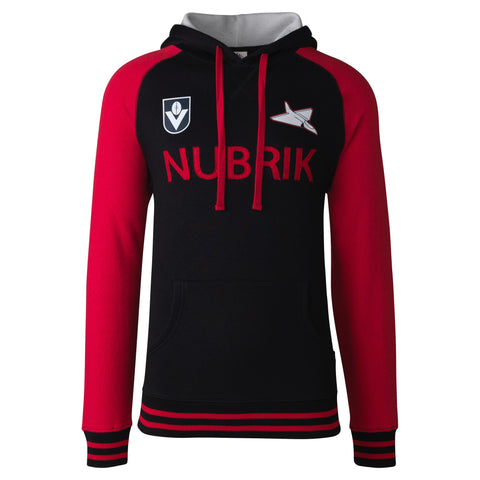 Essendon Bombers Mens NUBRIK Retro VFL Club Throwback Hoodie