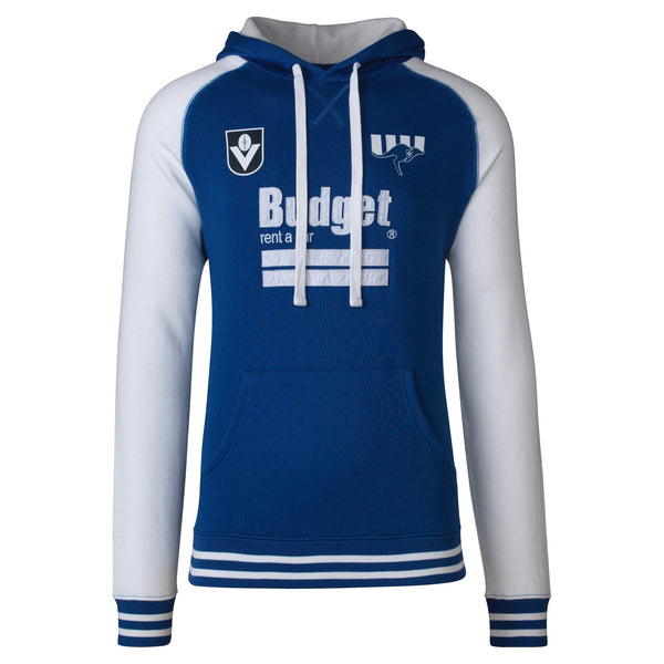 North Melbourne Kangaroos Mens BUDGET Retro VFL Club Throwback Hoodie