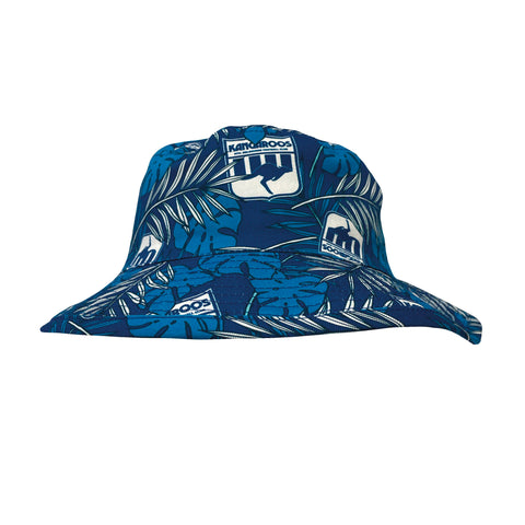 North Melbourne Kangaroos Adults Mens Tropical Bucket Hat