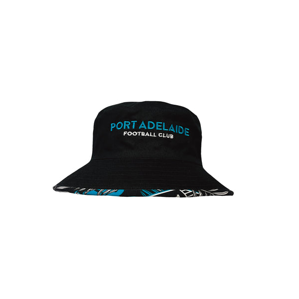 Port Adelaide Power Adults Mens Tropical Bucket Hat