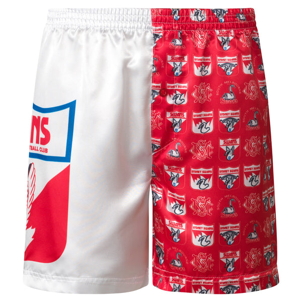 Sydney Swans Youths Kids Satin Boxer Shorts