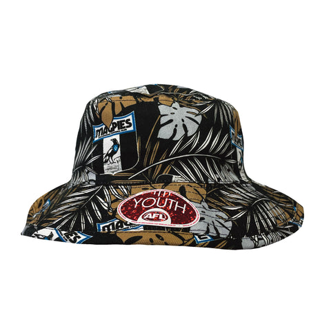 Collingwood Magpies Boys Youths Tropical Bucket Hat
