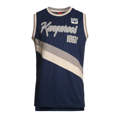 North Melbourne Kangaroos Youths Kids Polyester Throwback Singlet