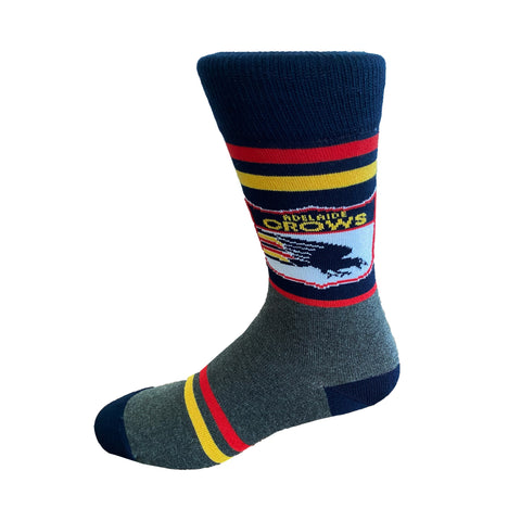 Adelaide Crows Mens Retro Shield Socks