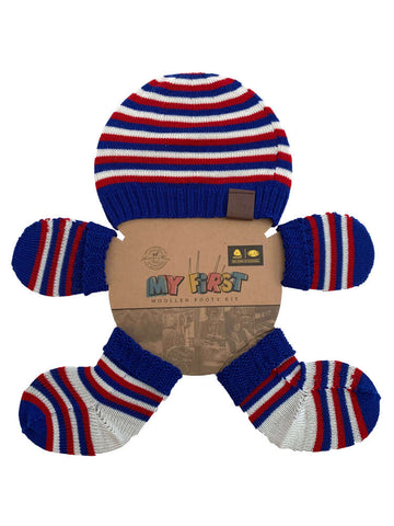 Western Bulldogs Baby Infant Newborn Woollen My First Outfit Set