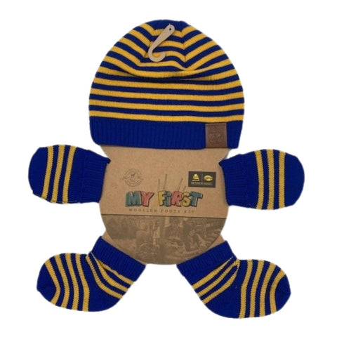 West Coast Eagles Baby Infant Newborn Woollen My First Outfit Set