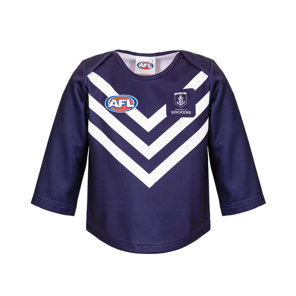 Fremantle Dockers Longsleeve Baby Toddlers Footy Jumper Guernsey