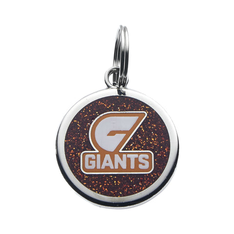 Greater Western Sydney GWS Giants Pet Tag Keyring Disc