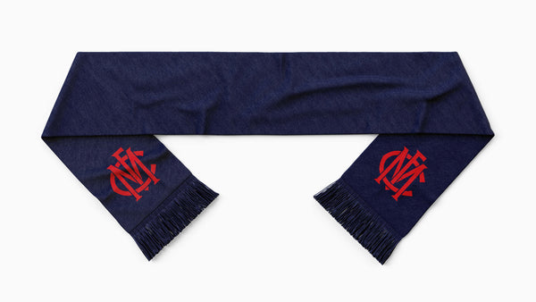 Melbourne Demons Mens Adults Knitted Plain Scarf