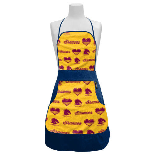 Brisbane Broncos NRL BBQ Ladies Retro Apron