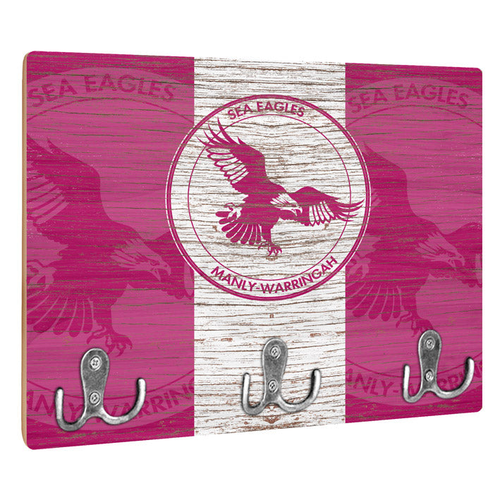 Eagle Hat Rack Manly Sea Eagles NRL Heritage Key Rack