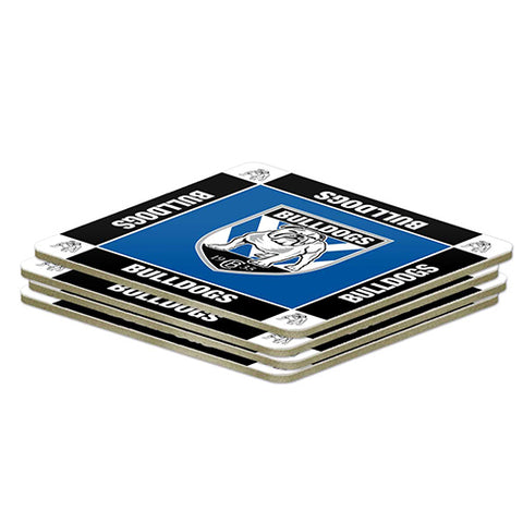 Canterbury Bulldogs NRL Pack of 4 Coasters