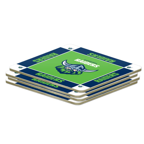 Canberra Raiders NRL Pack of 4 Coasters