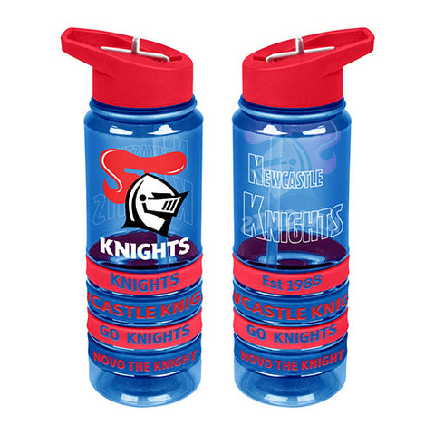 Newcastle Knights NRL Tritan Rubber Bands Bottle