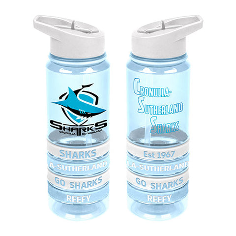 Cronulla Sharks NRL Tritan Rubber Bands Bottle