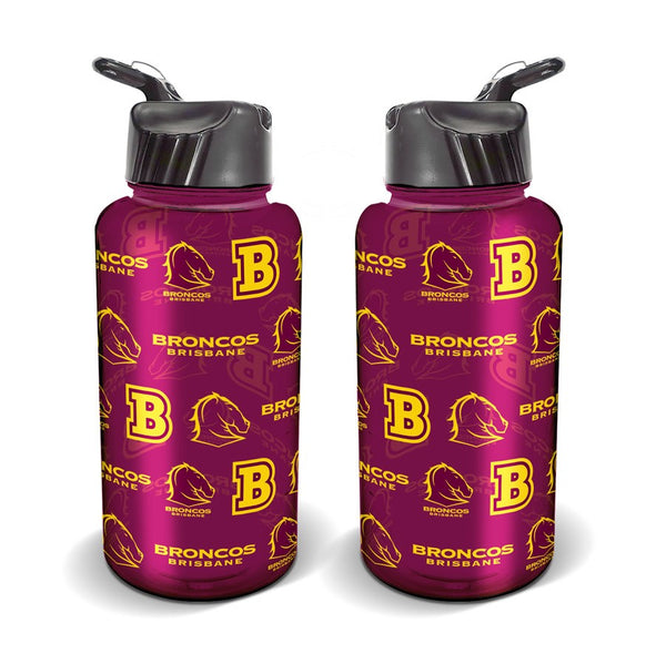 Brisbane Broncos NRL Flip Drink Bottle