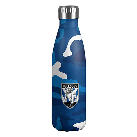 Canterbury Bulldogs NRL Stainless Steel Wrap Bottle
