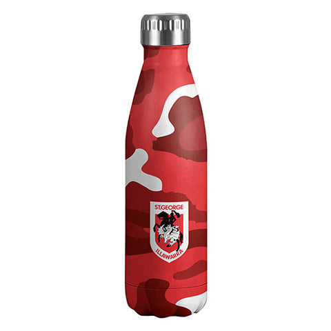 St George Dragons NRL Stainless Steel Wrap Bottle
