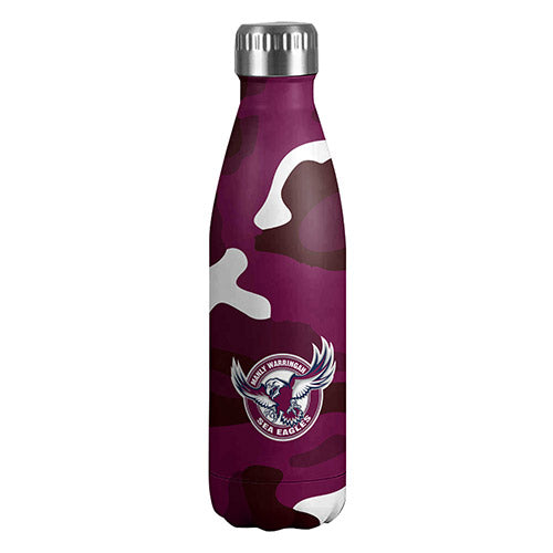 Manly Sea Eagles NRL Stainless Steel Wrap Bottle