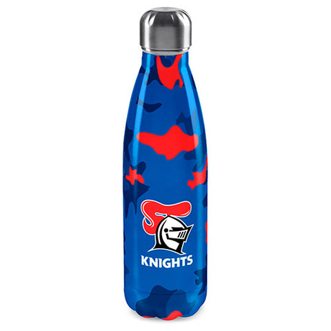 Newcastle Knights NRL Stainless Steel Wrap Bottle