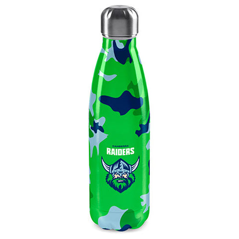 Canberra Raiders NRL Stainless Steel Wrap Bottle