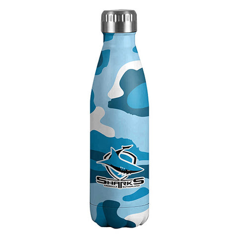 Cronulla Sharks NRL Stainless Steel Wrap Bottle
