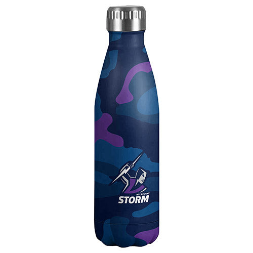 Melbourne Storm NRL Stainless Steel Wrap Bottle