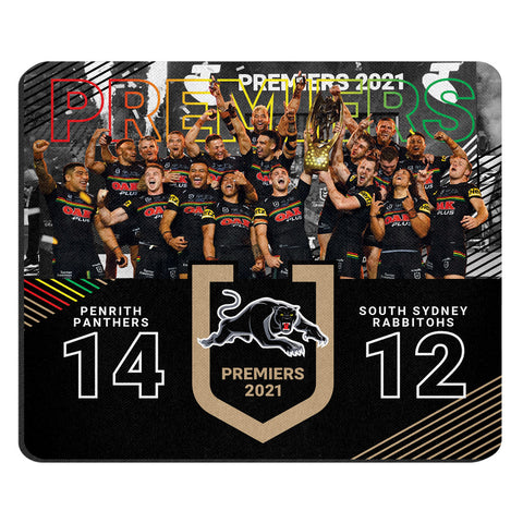 Penrith Panthers NRL 2021 Premiers Mouse Mat Pad PH2